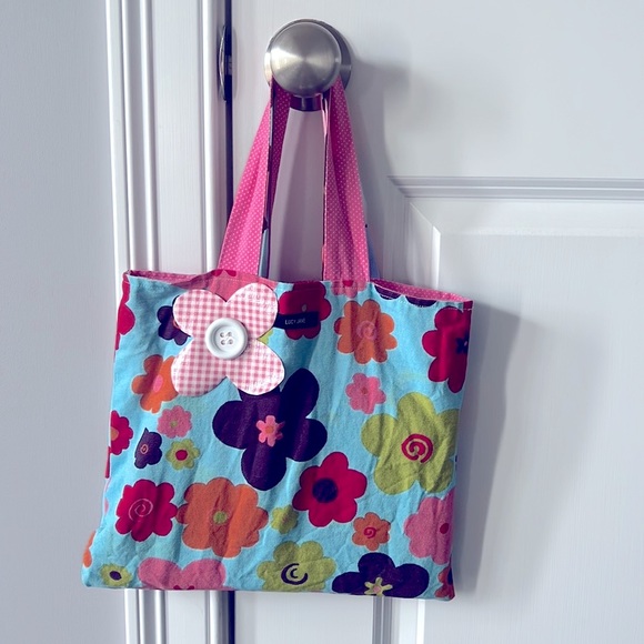 Lucy Jane Accessories Lucy Jane Reversible Fabric Tote Wcute